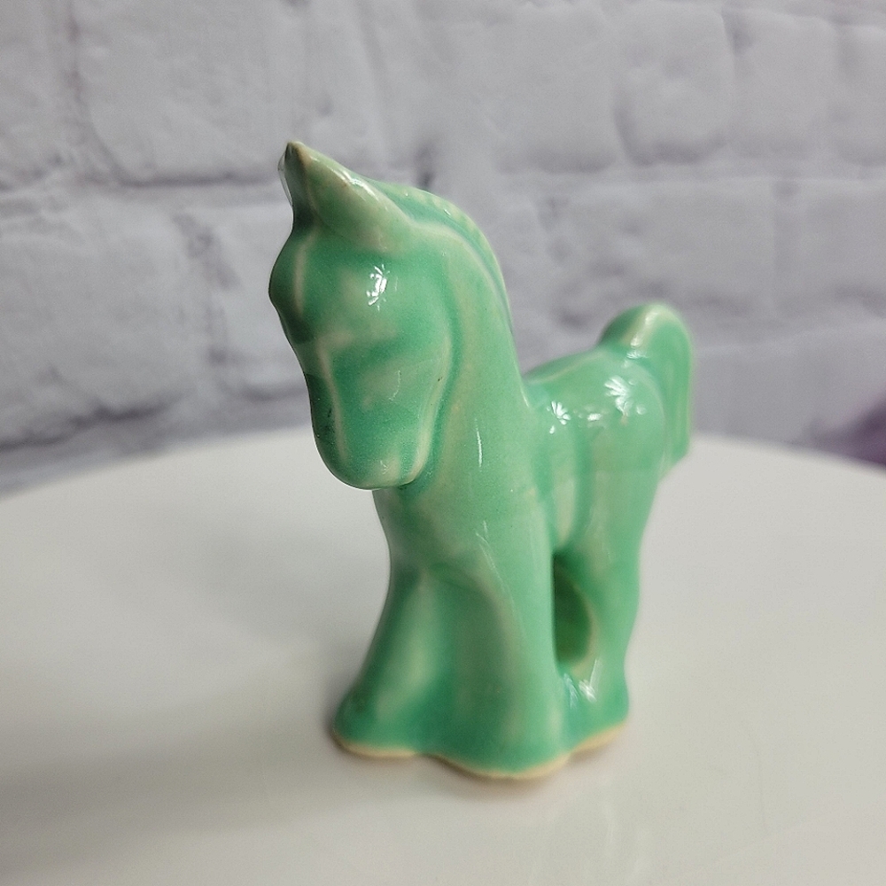 1930s McCoy Pottery Figure Horse Miniature Planter Creature HTF